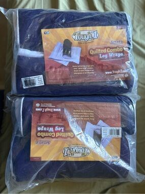 Quilted Combo Leg Wraps - Purple (Set of 4)